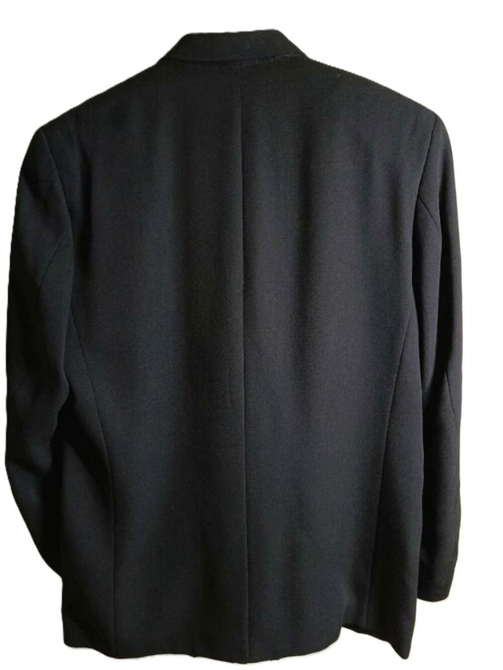 VTG R.I. Clothing Company Size 44R Black Wool-Blead Sportscoat Blazer - Picture 7 of 7